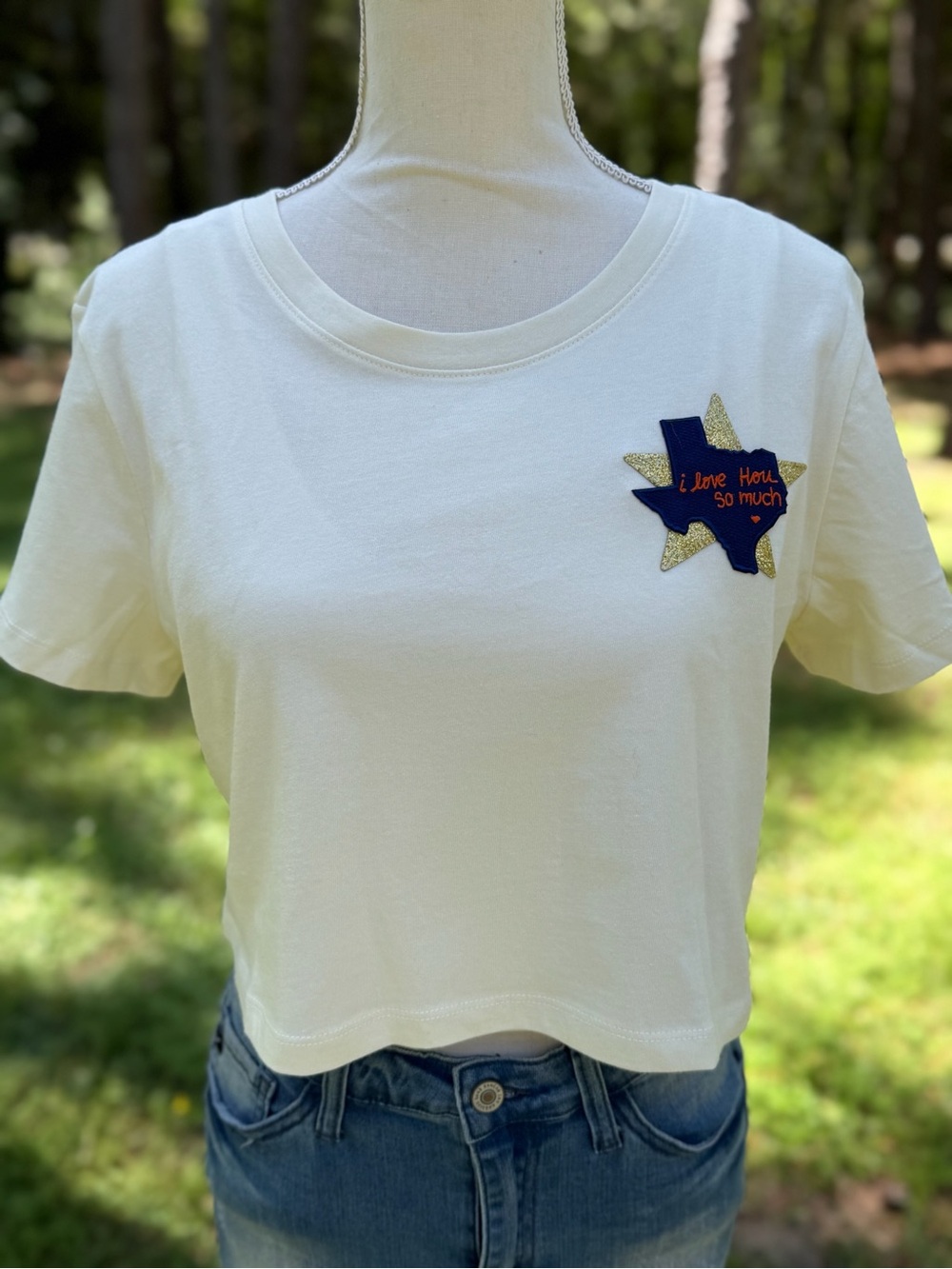 I Love HOU “Astros” Themed Crop Top